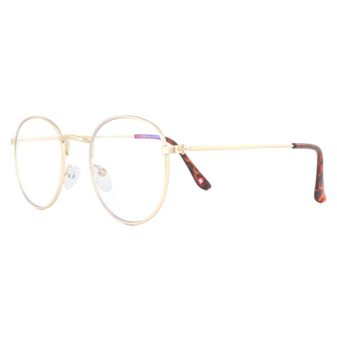 Montana Eyewear HBLF54 Blauw licht filter leesbril +1.00 Goudkleurig
