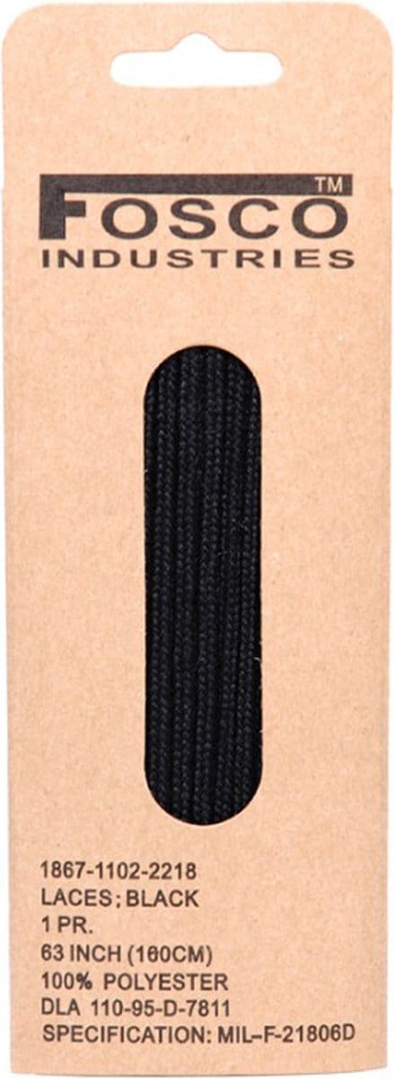 Fosco Veters voor legerkisten 180cm zwart