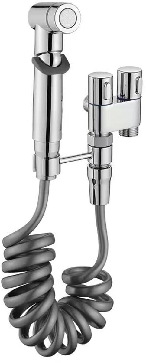 Profielenloods - Bidet sproeier met slang - 1/2 aansluiting - Chroom