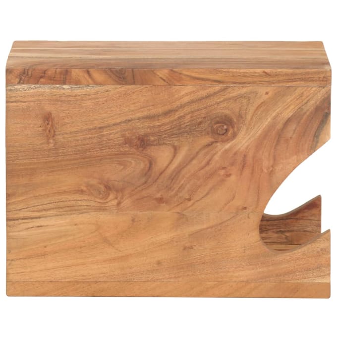 vidaXL - Wandfietsenrek - 35x25x25 - cm - massief - acaciahout