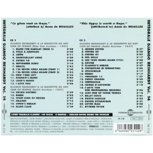 Django Reinhardt - Complete Django Reinhardt 14 (2 CD)