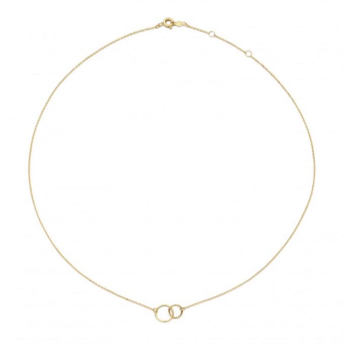 Jackie Double Circle Necklace 585