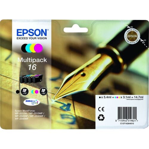 Epson 16 Multipack Easy Mail Packaging - 4 pakker - sort gul cyan magenta - original - blækpatron