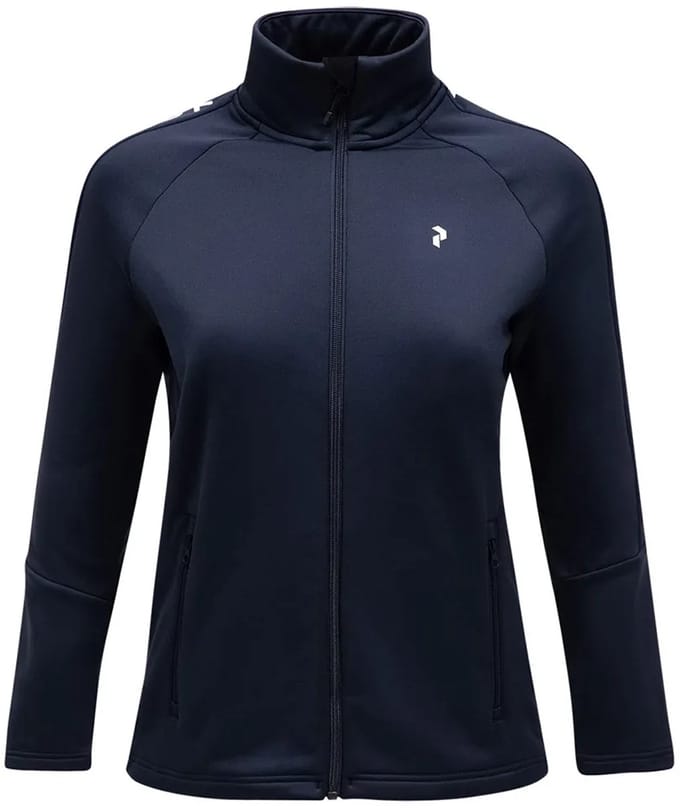 Peak Performance Rider Fleece Met Volledige Rits Blauw L Vrouw