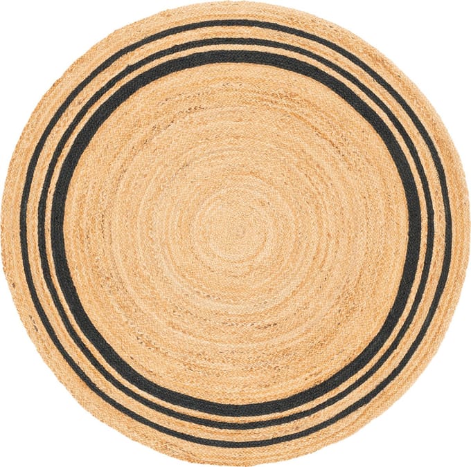 Pergamon Natuurvezeltapijt Jute Salsa Stripes Rond