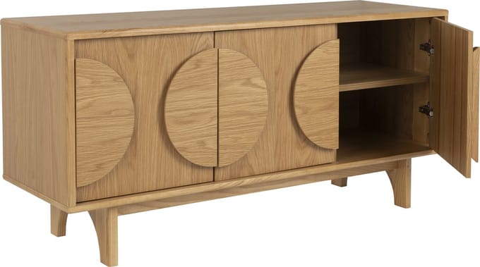 Zuiver Groove Dressoir 3 deuren Eikenhout Naturel