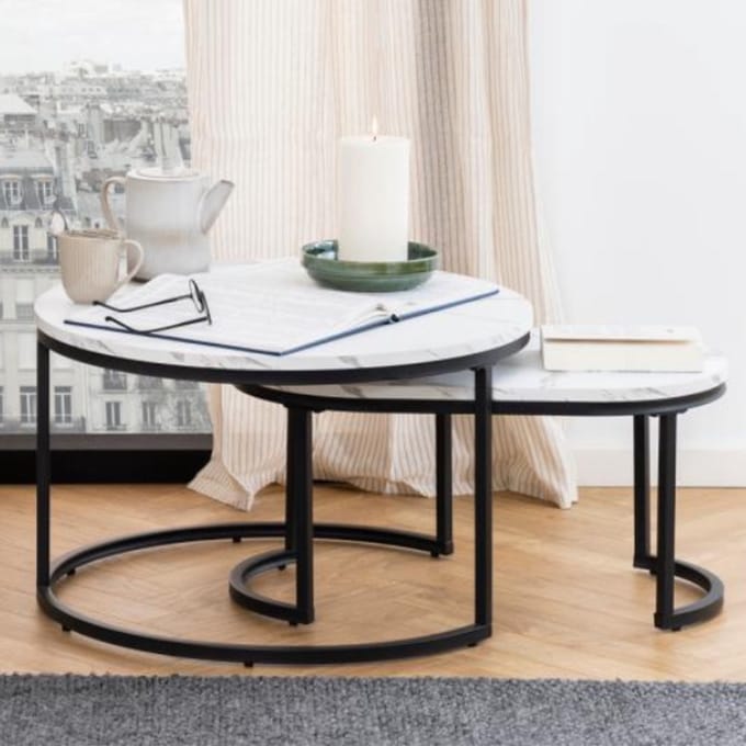 Salontafel Mario MDF Wit - Giga Living
