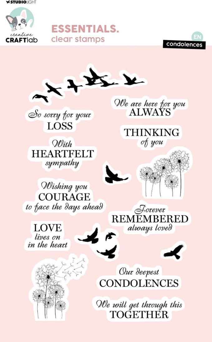 Clear stamps Condolences - Essentials nr. 725