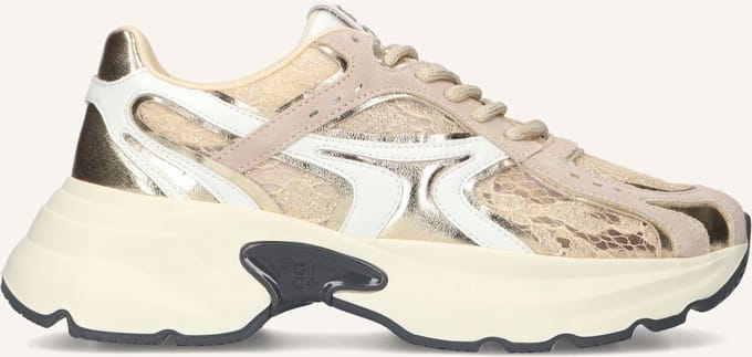 GIO+ Dalia Sneakers - Leer - Dames - Beige - Maat 38