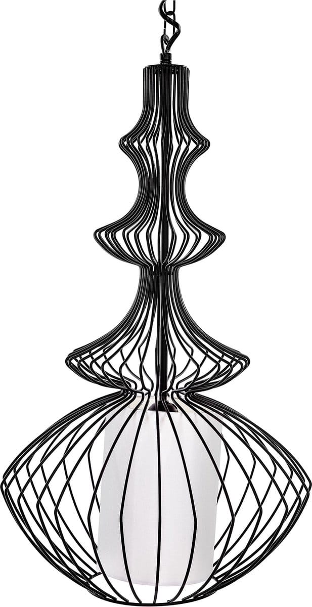 KOLVA - Hanglamp - Zwart - Metaal