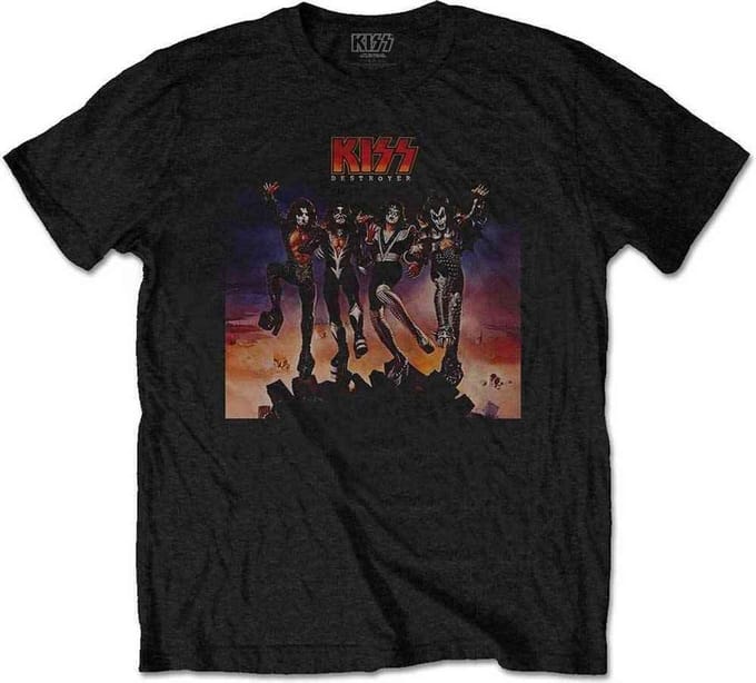 Kiss - Destroyer Heren T-shirt - S - Zwart