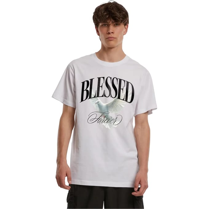Mister Tee - Blessed Forever Heren Tshirt - M - Wit