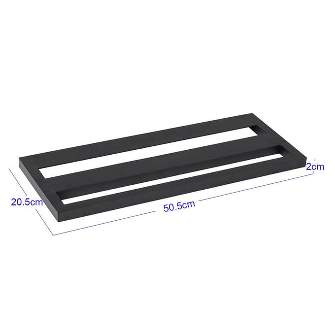 DB-2 Draagbaar Gitaarpedaalbord Aluminiumlegering met Draagtas Tapes Riemen black