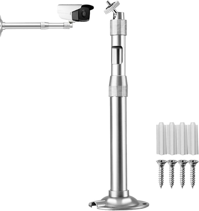 Camera Ophangbeugel - Muurbeugel Camera - Beveiliging Camera's - Verstelbare Hoogte - 40-80 cm - Aluminium