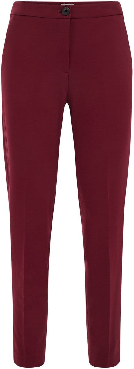 WE Fashion Dames slim fit pantalon met stretch