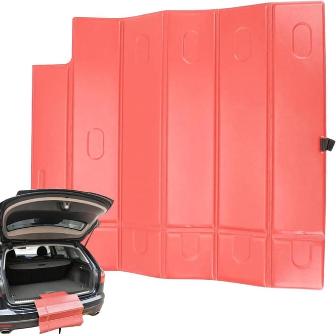 Hondenloopplank - Hondenoprit Auto - Veilig Instappen - Antislip Textuur - 55 cm - Rood