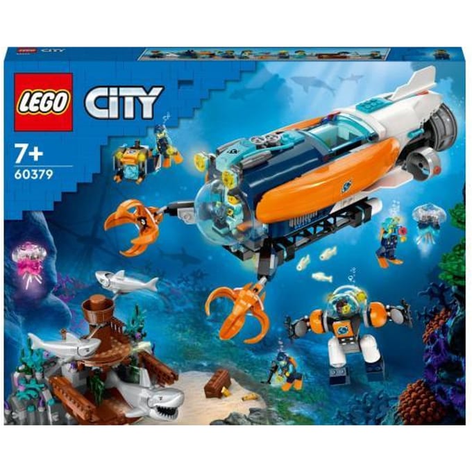 LEGO City Duikboot voor Diepzeeonderzoek Onderwater Set - 60379