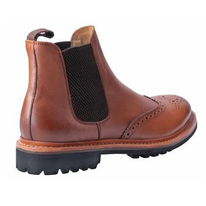 Cotswold Heren Siddington Commando Elasticated Leren Kleding Laars (Bruin)