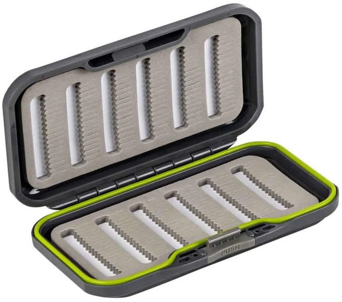 Traper Fly Dry Fly Double Kunstaasbox Zilver 15.8 x 8.6 x 2.6 cm