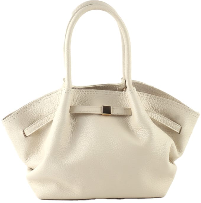 Giulino lederen handtas Joyce - Made in Italy - Dames - Beige