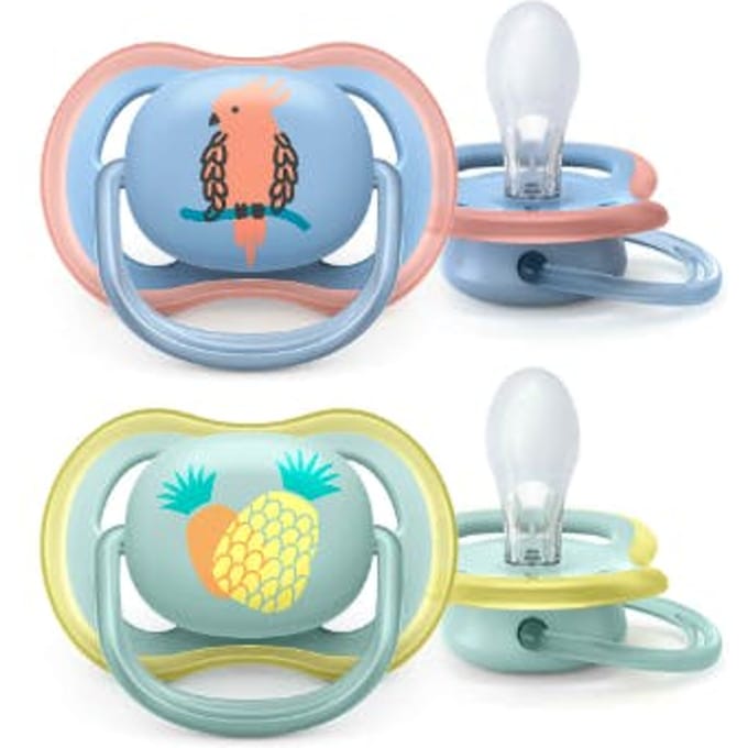 Philips Avent SCF085/12 Soother Ultra Air 0-6M Bird/Pineapple 2 st