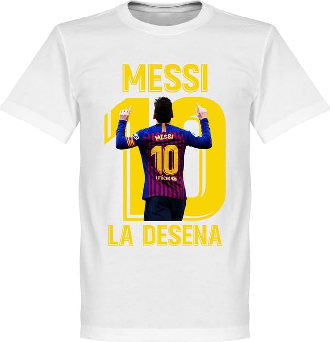Messi La Desena T-Shirt - Wit - M