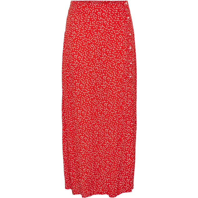 PIECES - PCSUI HW ANKLE SKIRT PA BC - Dames - Rokken
