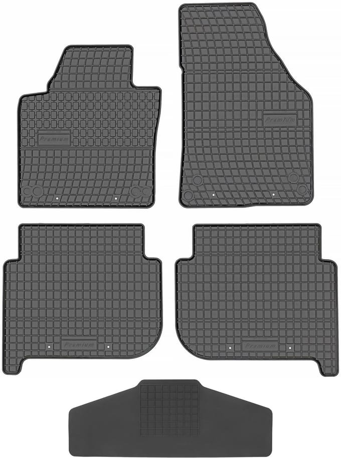 Max-Dywanik Prismat - Volkswagen Touran I - 2003-2010 - Zonder Stoppers - Rubber