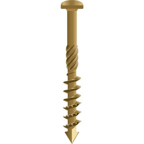 Dynaplus - Gevel- en potdekselschroef - Torx 20 - 4,5 x 80mm - AR-Bronze - CK (200 stuks)