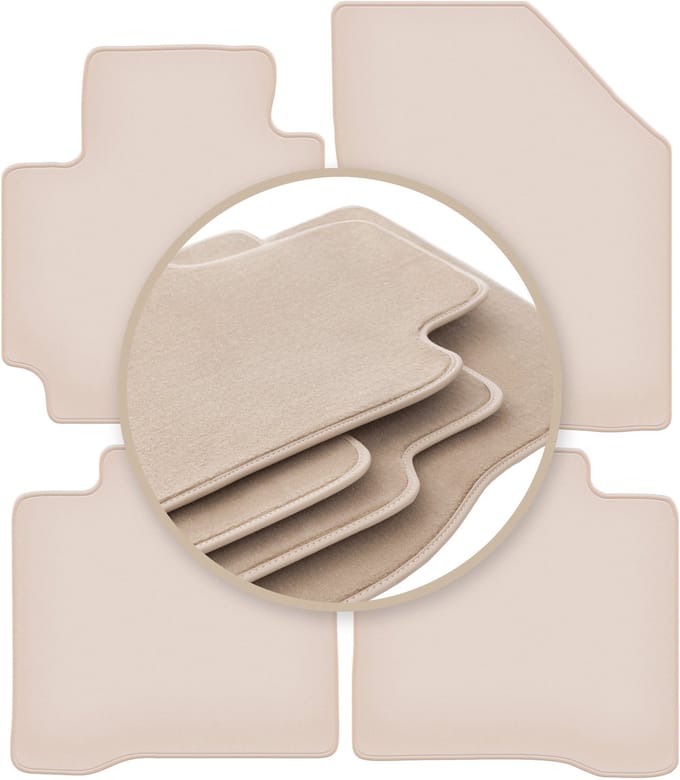PREMIUM beige vloermatten voor: Suzuki Baleno II hatchback 2015-