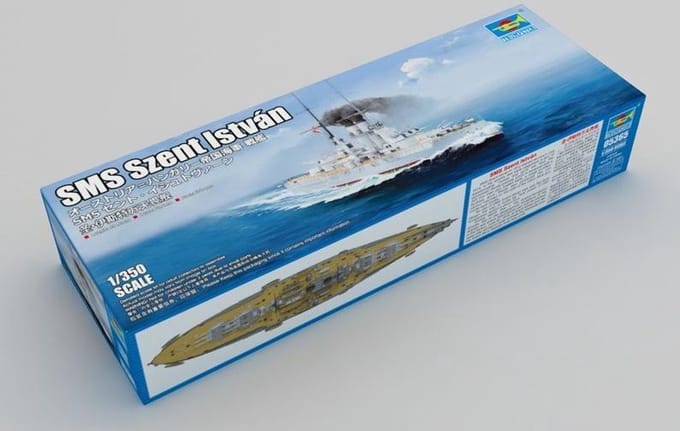 Trumpeter Modelbouwpakket Schepen - 05365 SMS Szent István Ship Plastic - 1:350 - Modelbouw