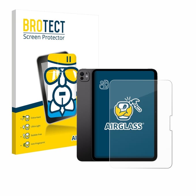 Screenprotector voor Apple iPad Pro 11" 2025 (Voor+Camera) Beschermglas transparant