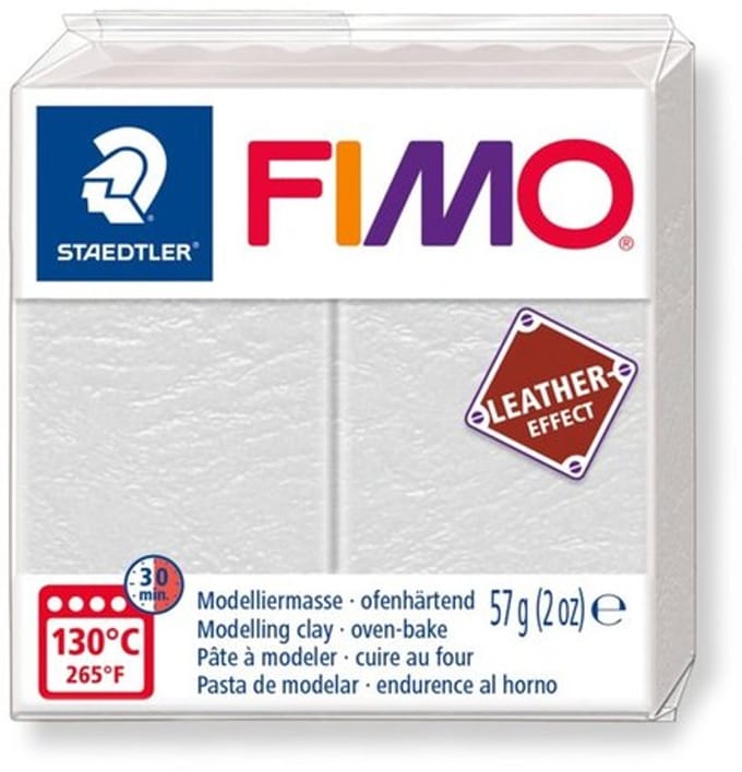 FIMO leather-effect - ovenhardende boetseerklei standaard blokje 57 - oker
