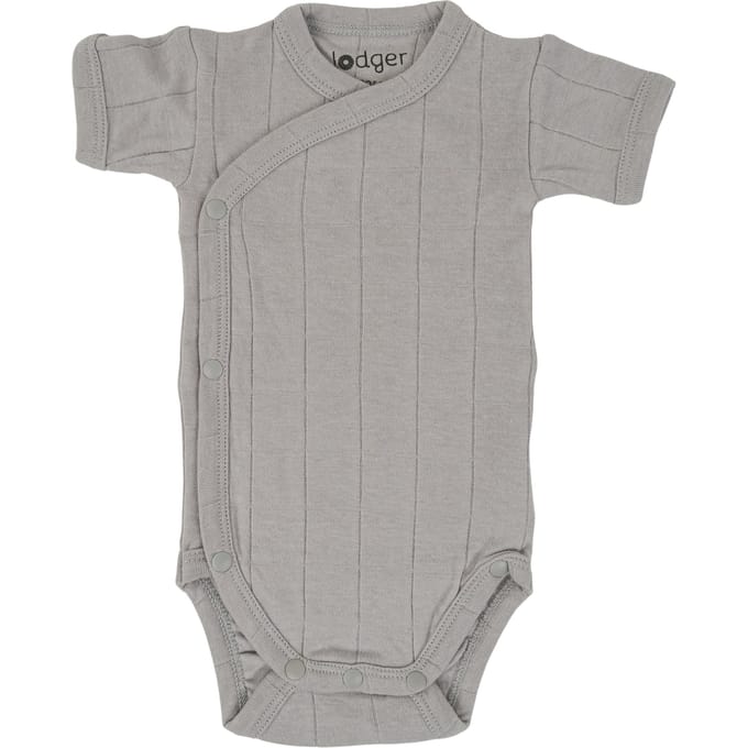 Overslag romper sale korte mouw - Maat 62 - Perfecte Pasvorm - Grijs