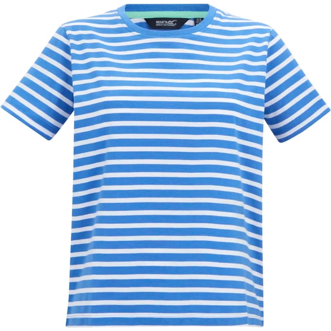 Dames Bayletta T-shirt met korte mouwen en strepen