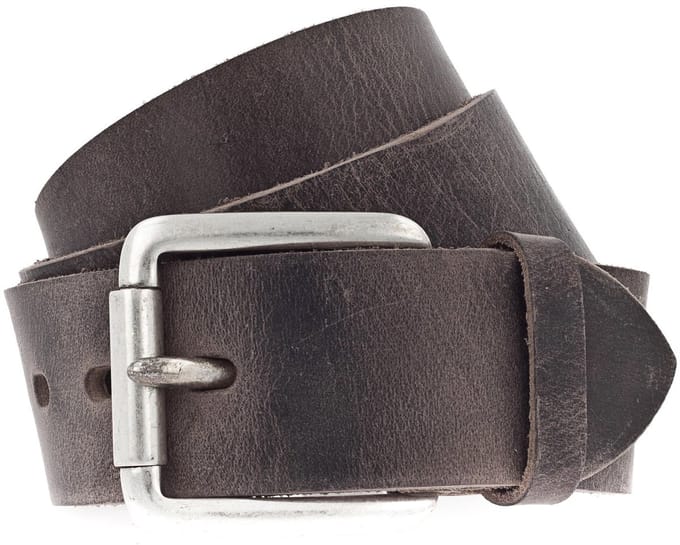 Vanzetti Leren riem Denim Love 45mm Leather Belt W100 Brown bruine