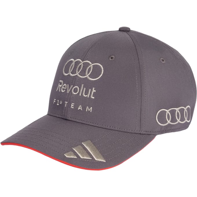 Adidas Audi F1 Baseball Cap Petten Unisex - Grijs - Maat L/XL - Poly (Polyester)