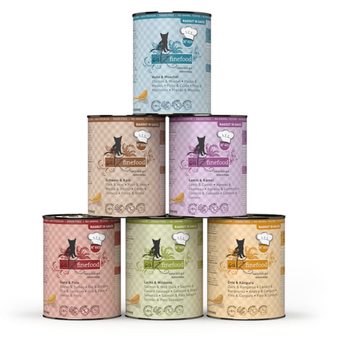 Voordeelpakket catz finefood Ragout 24 x 380 g - Mixpakket  (5 Soorten)