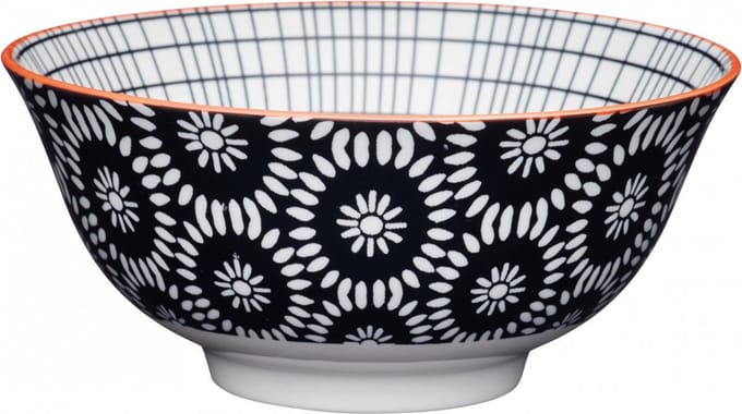 Kitchencraft Kom Tile 15,7 Cm Keramiek Zwart