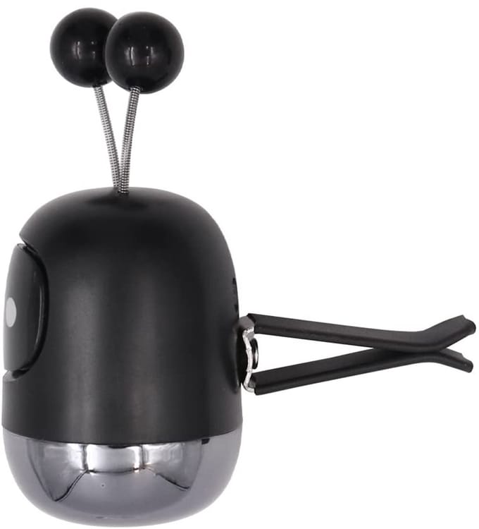 Dailygoods- Auto Parfum Diffuser Cartoon Robot - Luchtverfrisser Auto - Decoratief Accessoire - Siliconen en Aluminium - 29x60mm - Aromatherapie Diffuser