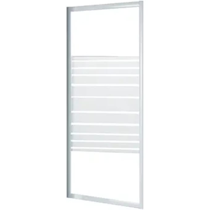 Baseline - Inloopdouche 80 X 185cm - Wit Profiel - 4 Mm Helder Glas