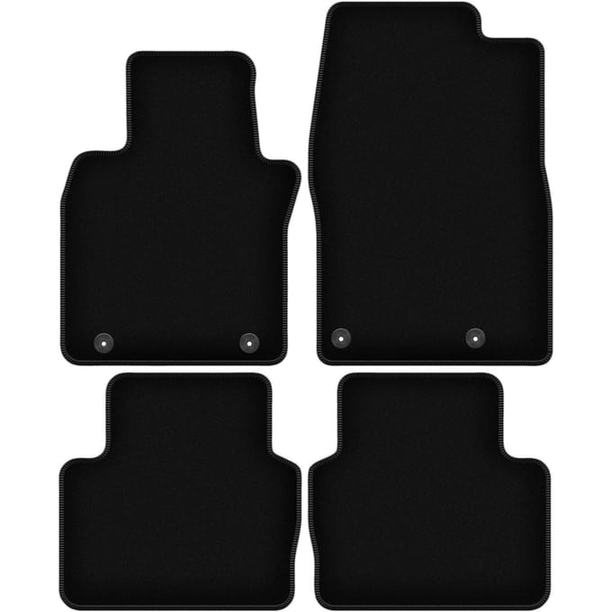BASIC zwarte veloursmatten voor: Mazda 3 IV hatchback, sedan (2019-)