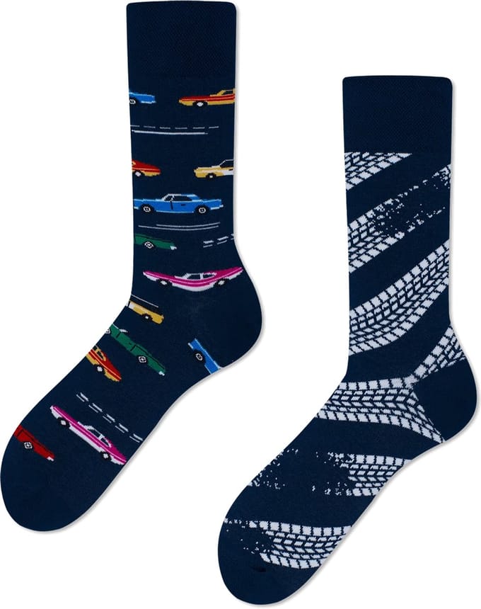 Many Mornings unisex sokken - Fast Cars - Unisex - Maat: 43 - 46