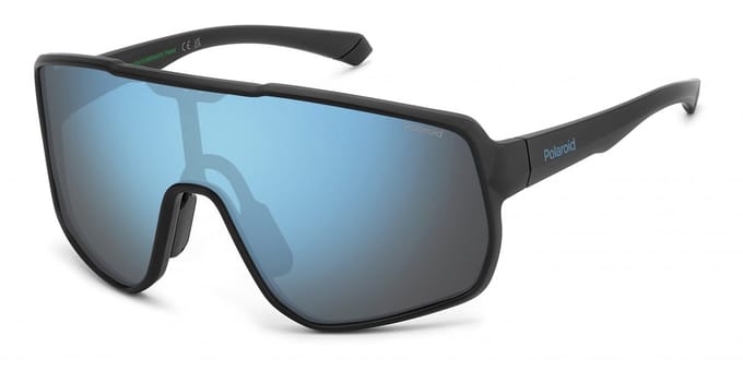 Polaroid PLD 7060/S MATTE BLACK BLUE/ BLUE MIRROR POLARIZED 99/1/135 Herrenbrillen Zonnebrillen