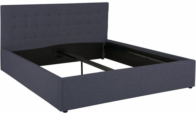 Hamar-Bed 180x200 cm in linnen antraciet