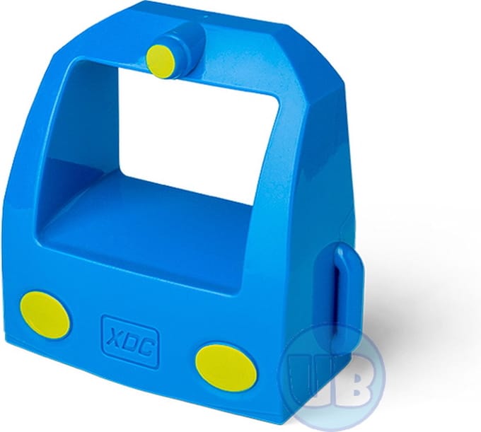 Goederentrein voorkant blauw
