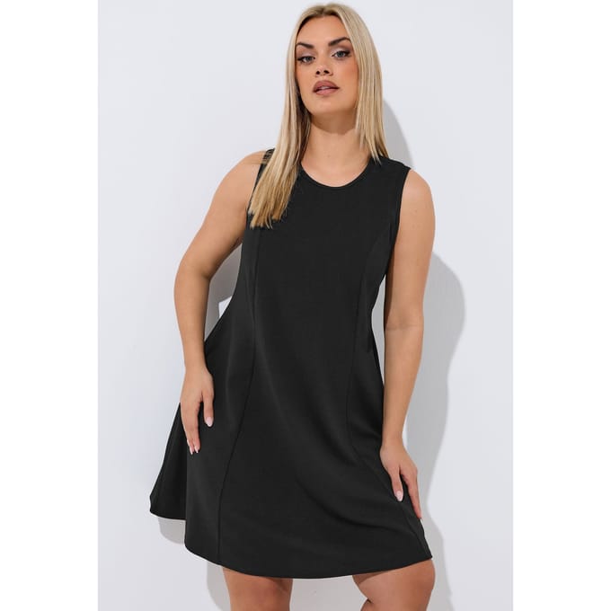 Limited Collection Zwarte Jurk Met Naaddetail Size 46