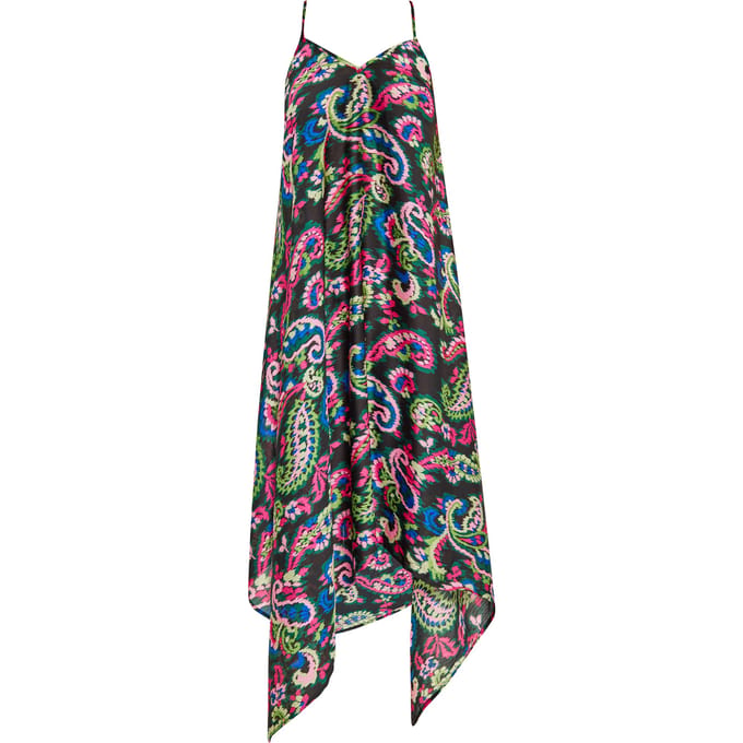 IZIA Jurk Dames Zwart Veelkleurig