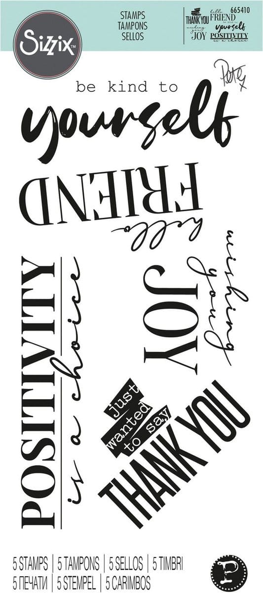 Clear stamps sunnyside 8- Sizzix