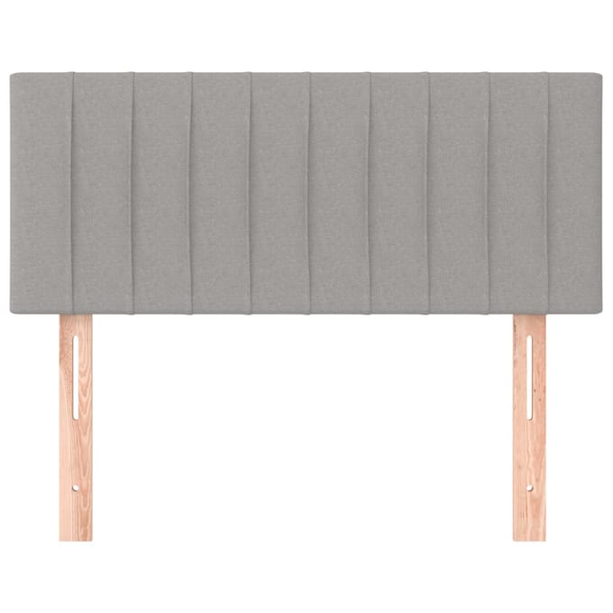 vidaXL - Hoofdbord - 100 - x - 5 - x - 78/88 - cm - stof - lichtgrijs